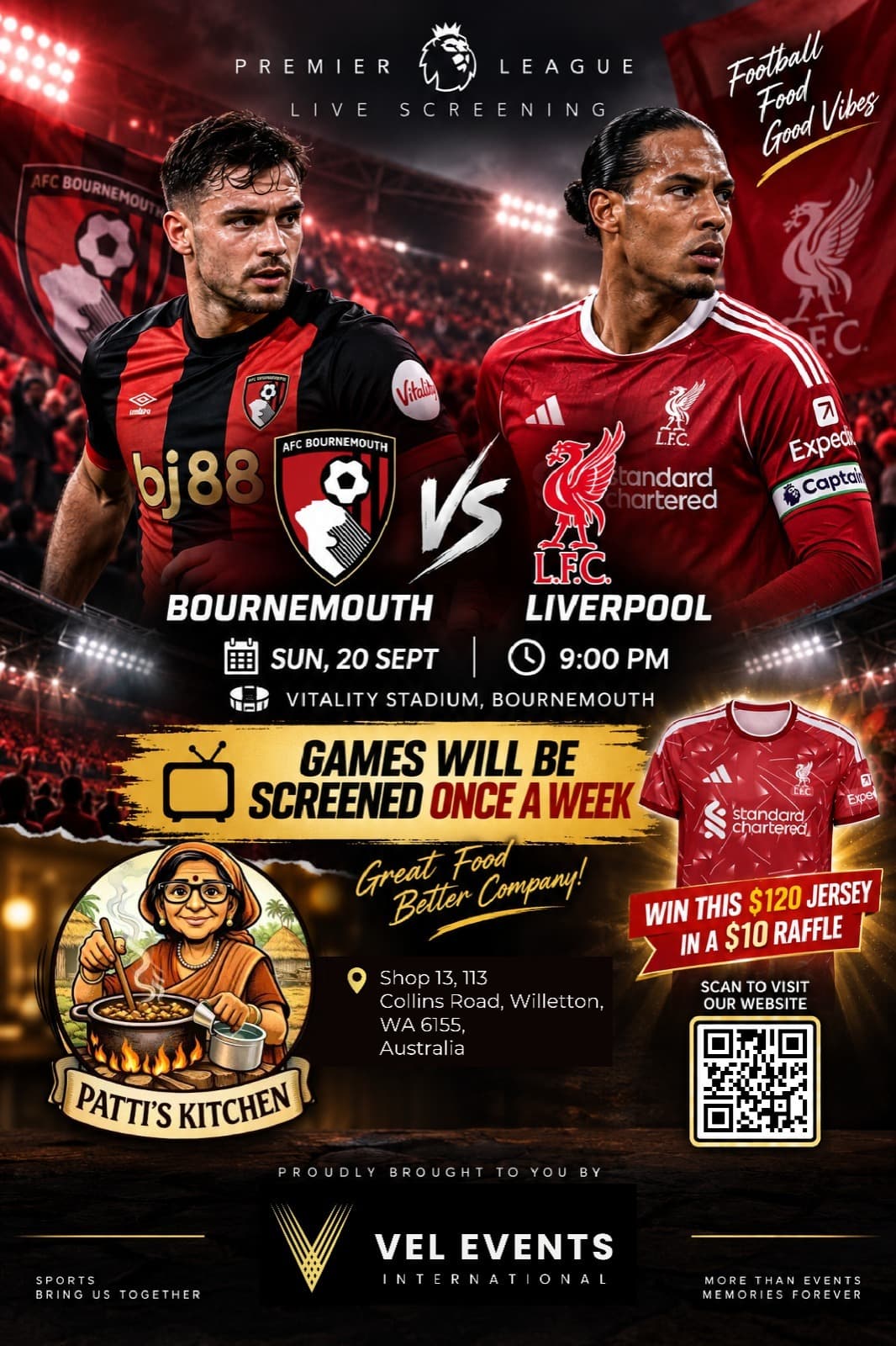 Bournemouth vs Liverpool flyer