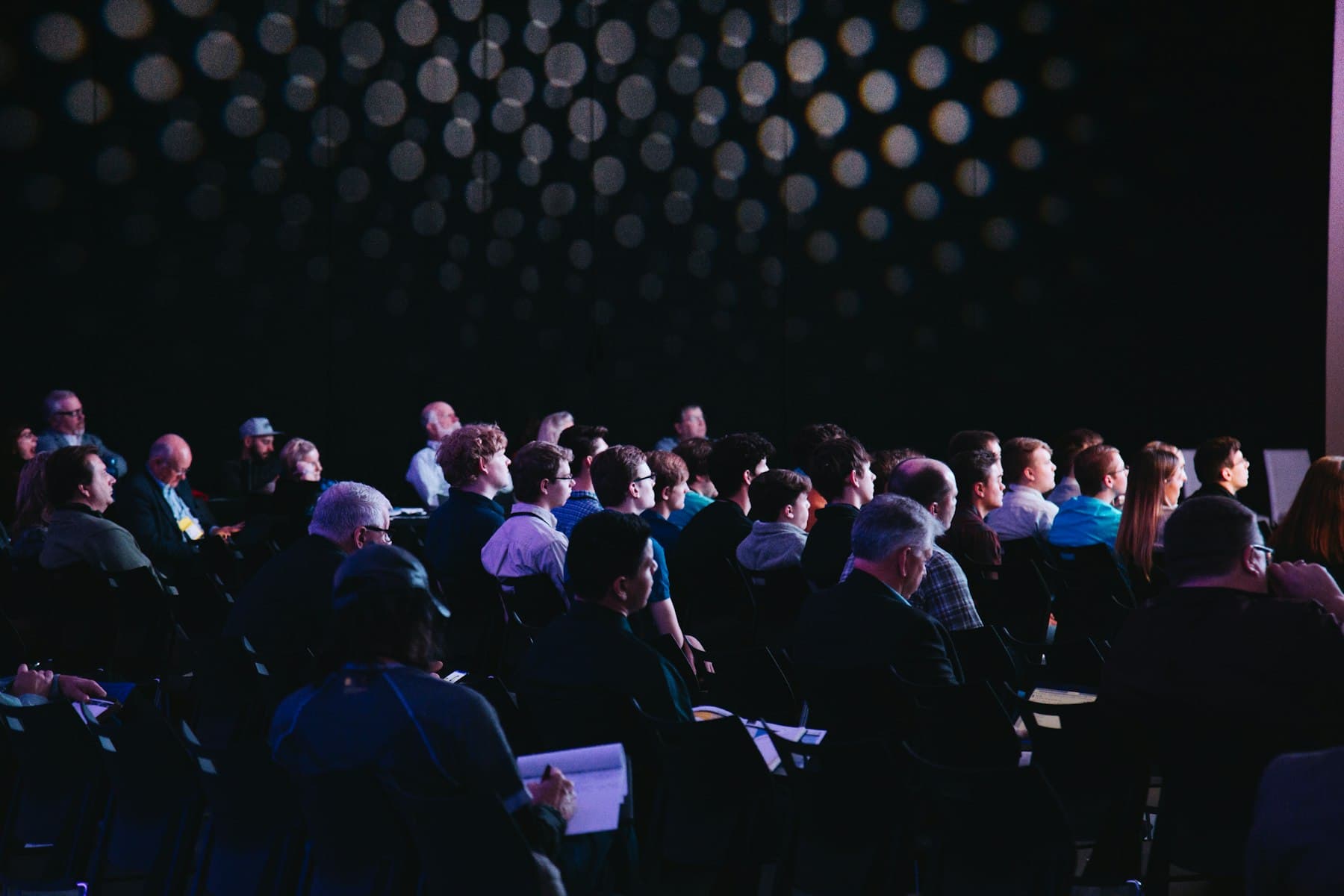 Corporate conference audience