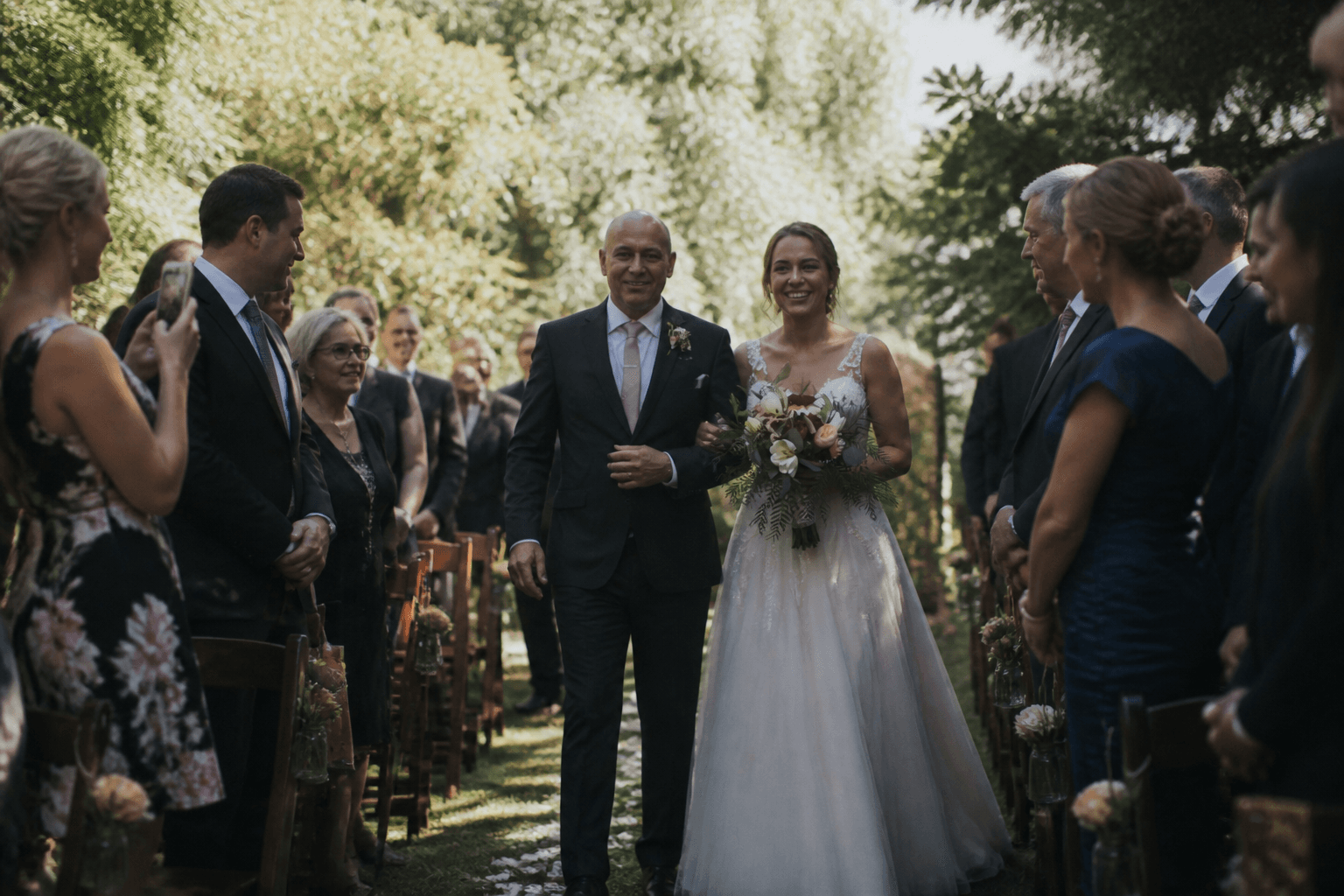 Wedding ceremony aisle