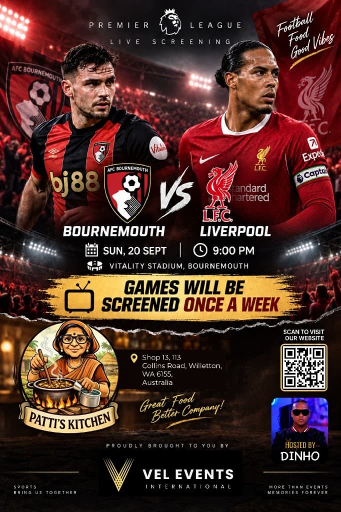 Bournemouth vs Liverpool promotional image